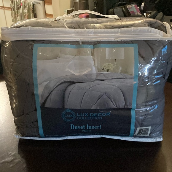 Comforter Gray Lux Decor collection Duvet Insert Queen - Picture 1 of 4